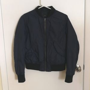 navy blue bomber jacket Uniqlo